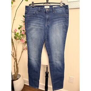 Jessica Simpson Kiss Me Super Skinny Jeans Size 31 Blue Stretch Denim